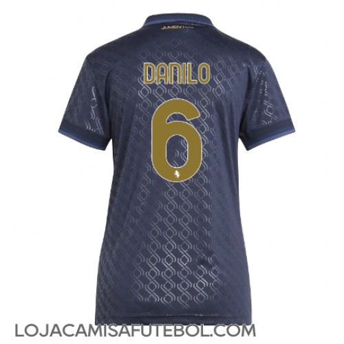 Camisa de Futebol Juventus Danilo Luiz #6 Equipamento Alternativo Mulheres 2024-25 Manga Curta